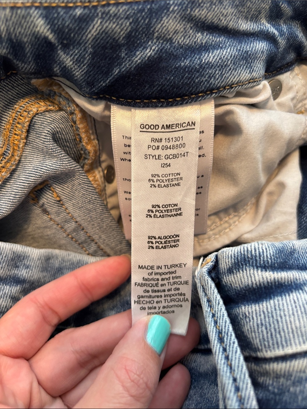 Good American Compression Good Classic Bootcut Jeans size 10/30 - Picture 8 of 8